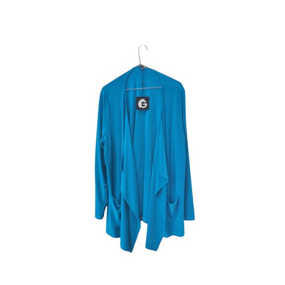 Franne Golde Blue Luxe Jacket NWT Size XL - Picture 2 of 3